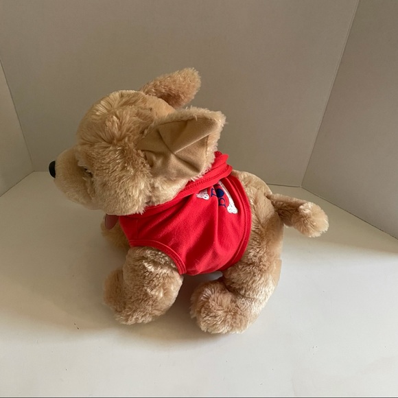 Build-A-Bear Workshop Promise Pets Dog Plush Labrador Retriever Brown Red Hoodie - Picture 7 of 9